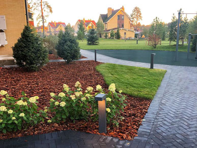 благоустройство участка на даче