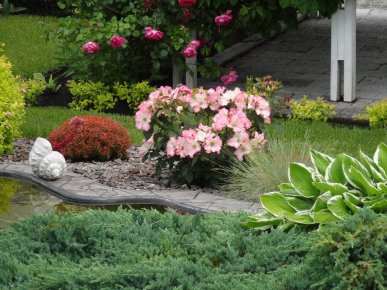 ландшафтный дизайн клумбы