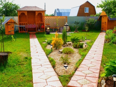 ландшафтный дизайн 6 соток с домом