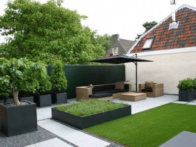 стиль минимализм в ландшафтном дизайне