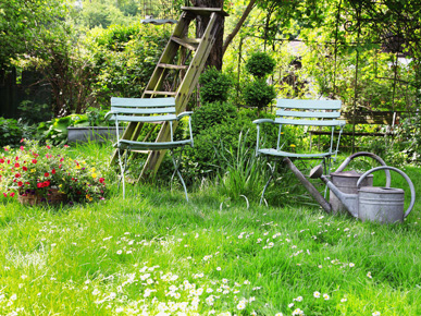 оформления участка в стиле ретро