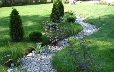 устройство сухого ручья под ключ