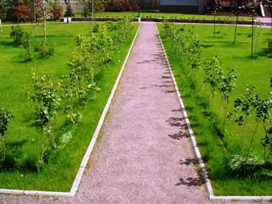 Устройство площадок из отсева