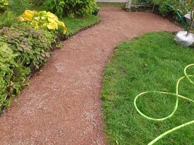 устройство площадок и тропинок из отсева в СПб