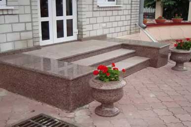 устройство ступеней из гранита