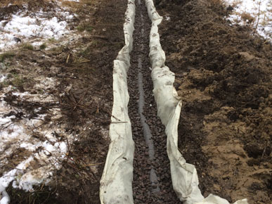 монтаж дренажа