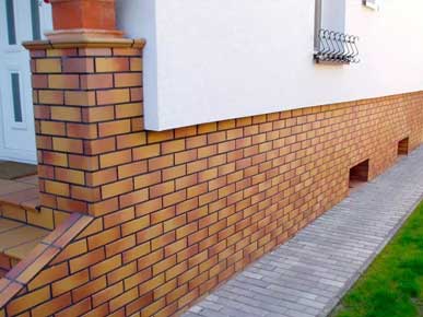 Заказать облицовку клинкером