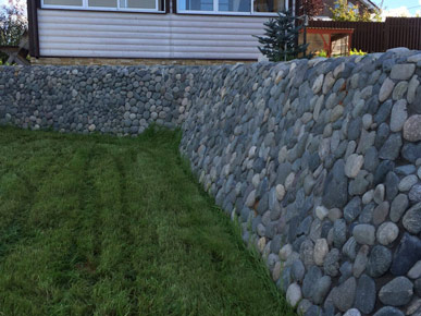 Облицовка подпорной стенки в СПб