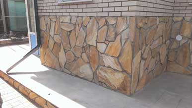 Заказать облицовку златолитом