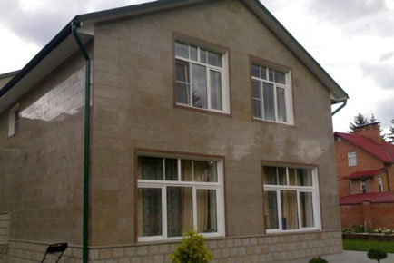 отделка стен гранитом