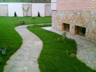 Мощение песчаником