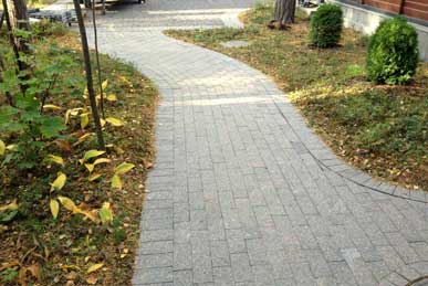 заказать мощение пиленым гранитом