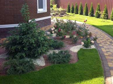 цена на оформелние палисадника