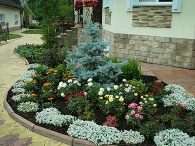 стоиость оформления палисадников