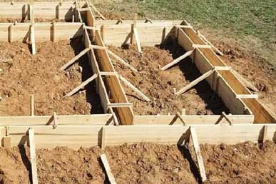 монтаж ленточного фундамента цена